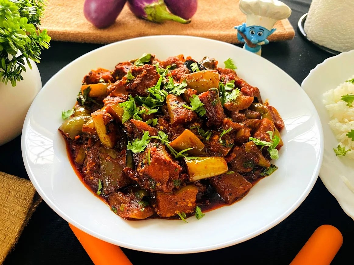 Flavorful Brinjal and Dry Fish Curry A Delightful Combination of