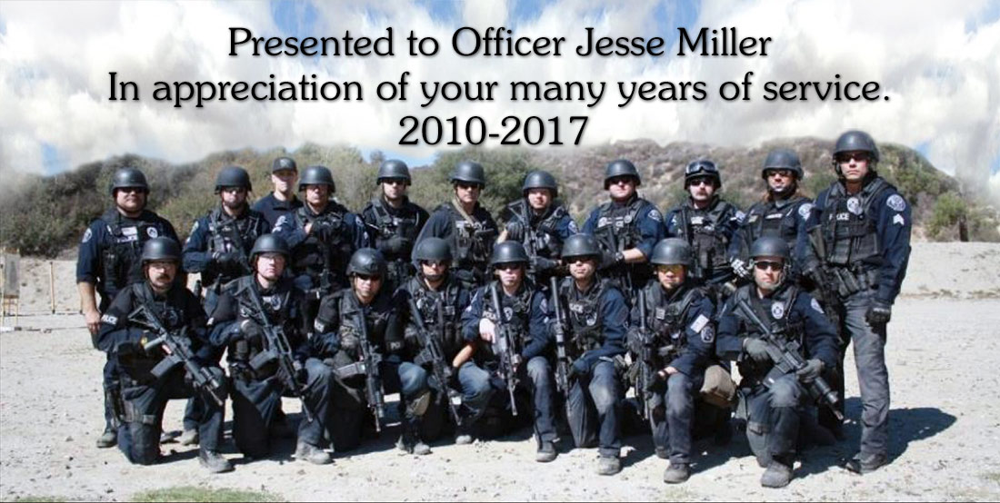 Badge Frame projects for the West Covina Police Department