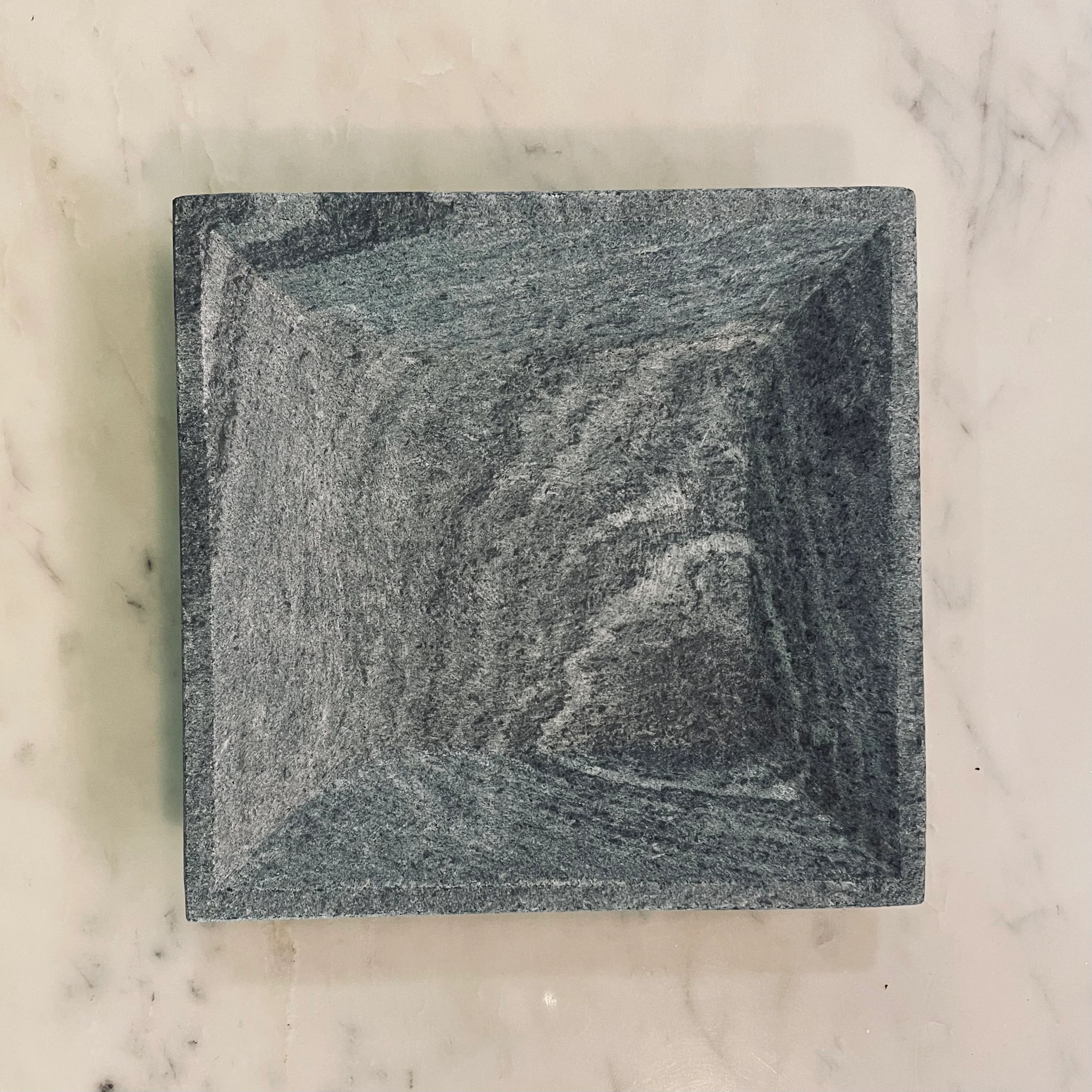 Black Marble Square Plates Badger & Fox Singapore