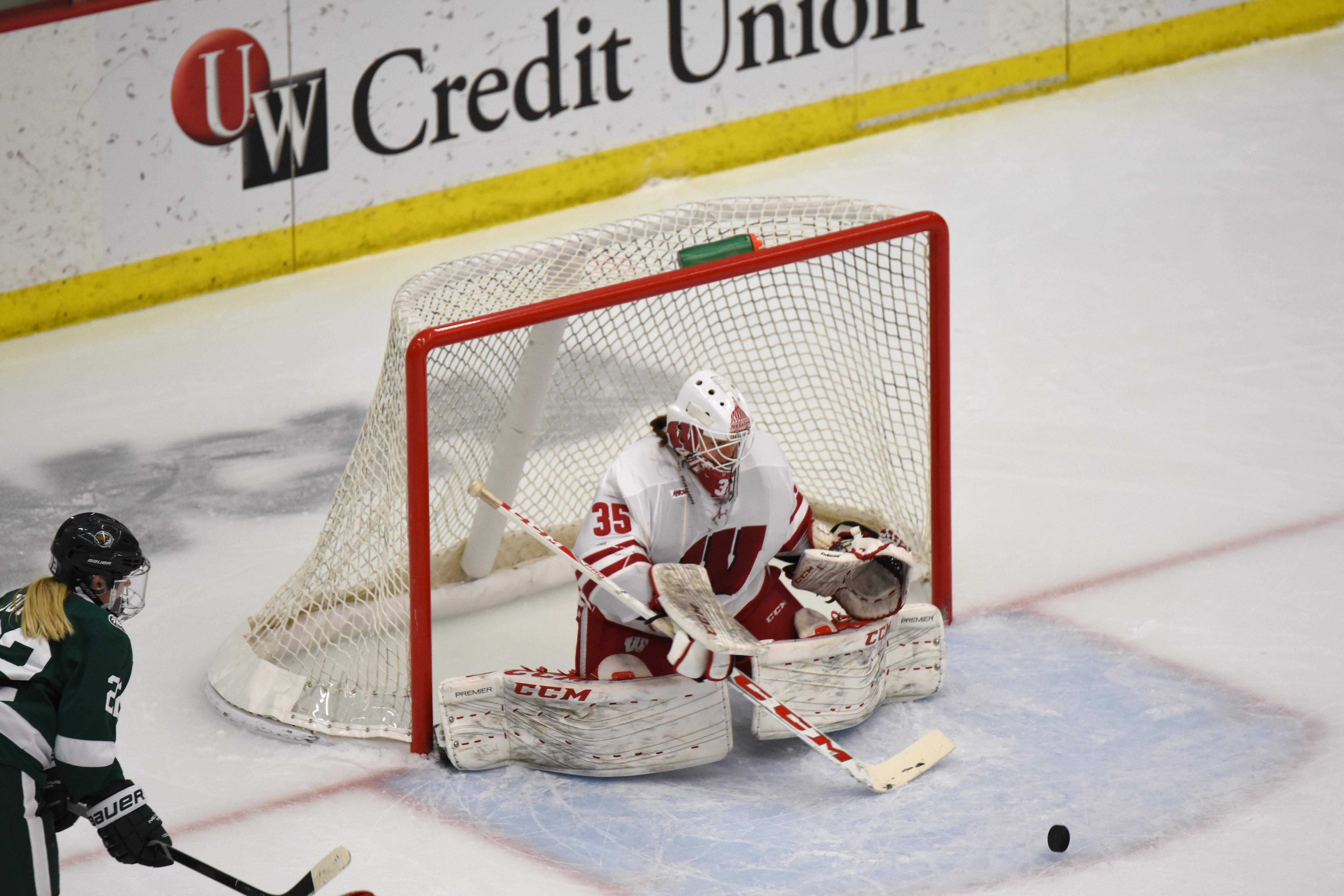 Women’s Hockey Checking in on reigning national champions midway