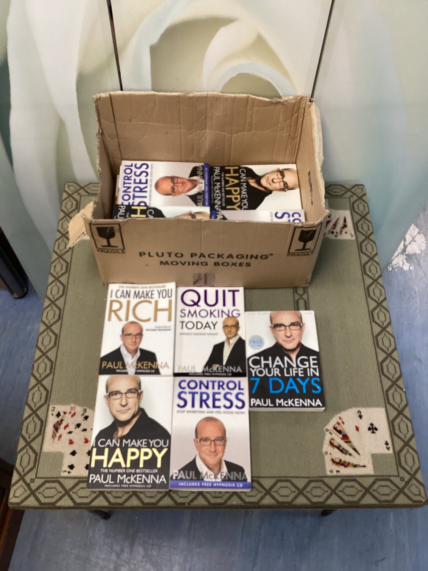 458 Box of paul mckenna books with cds inc i can make you rich, happy