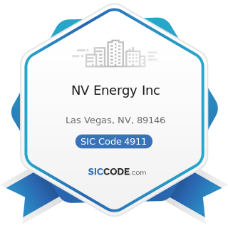 Nv Energy Inc Zip 89146 Naics 221118 Sic 4911