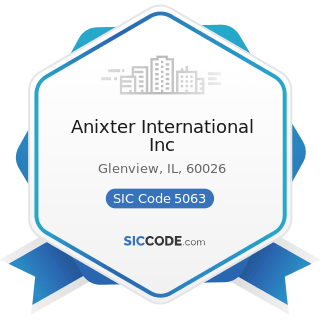 Anixter International Inc - Zip 60026, Naics 423610