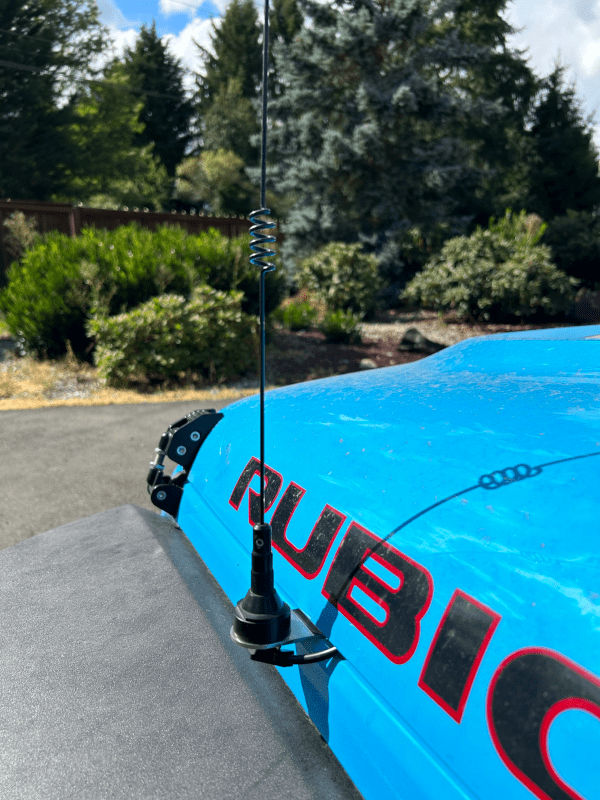 Jeep JK NMO Antenna Stainless Hood Mount Bracket Bad Gecko Off Road