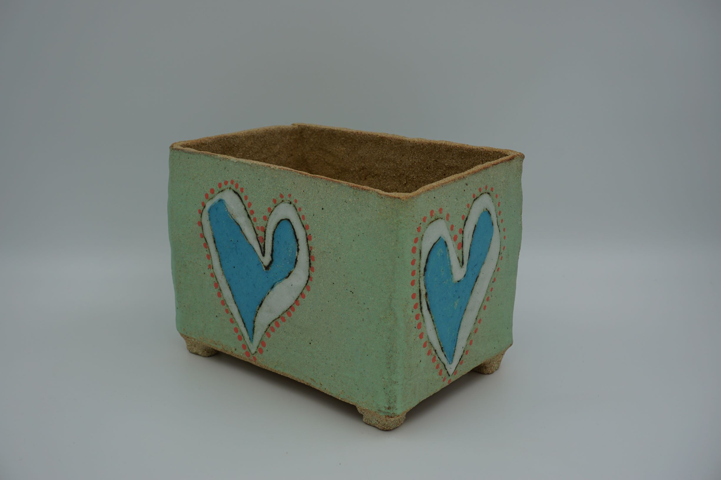 Blumentopf, rechteckig und gross Stiftung Bad Heustrich