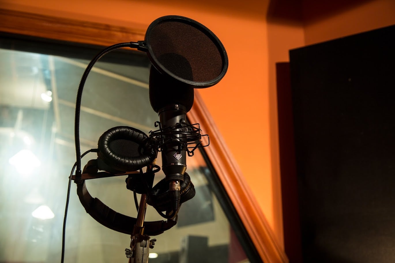 Recording Booth in our Recording Studio in Downtown Cleveland Ohio