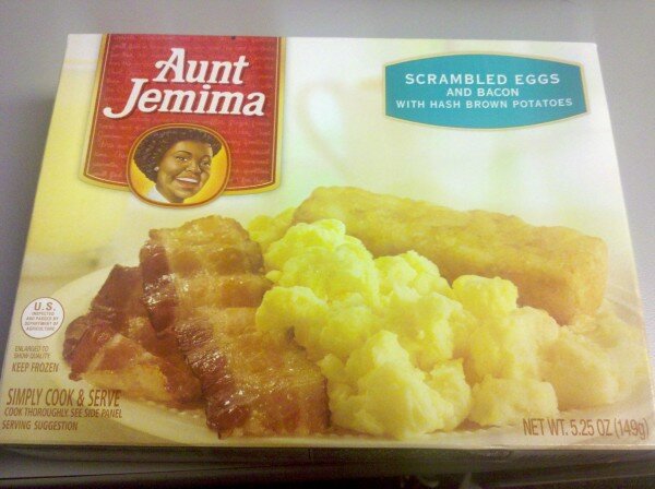 Aunt Jemima Scrambled Eggs and Bacon Tasty Lies Frozen Meal Reviews