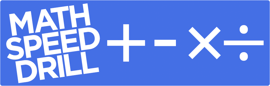 Math Speed Drill