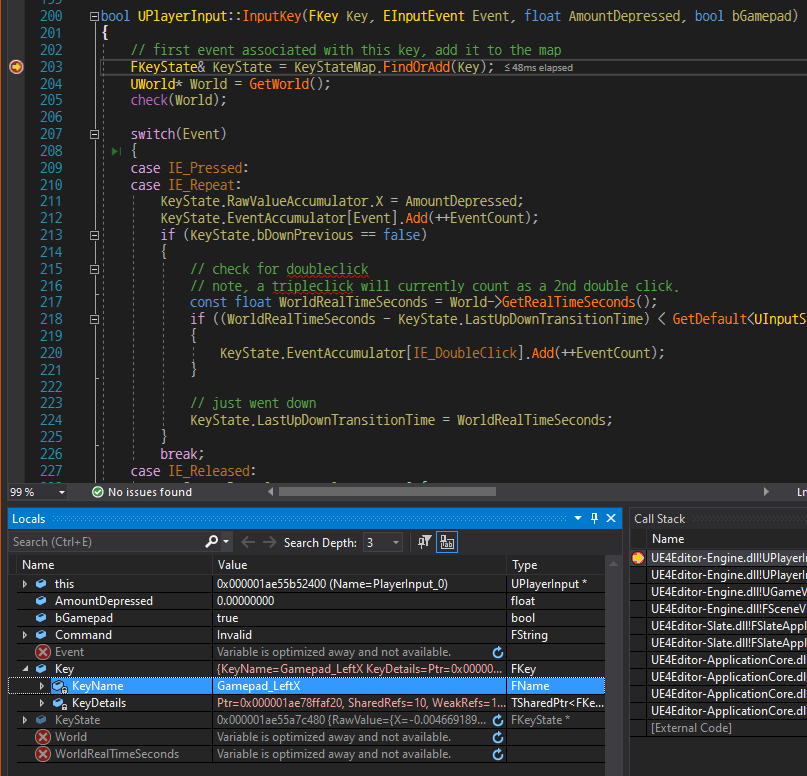 Gamepad input process in UnrealEngine LET US GO ABROAD