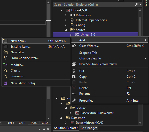 How to create or remove CPP class in UnrealEngine LET US GO ABROAD
