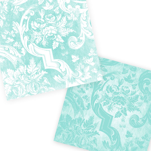 Damask Tiffany Blue Wallpaper
