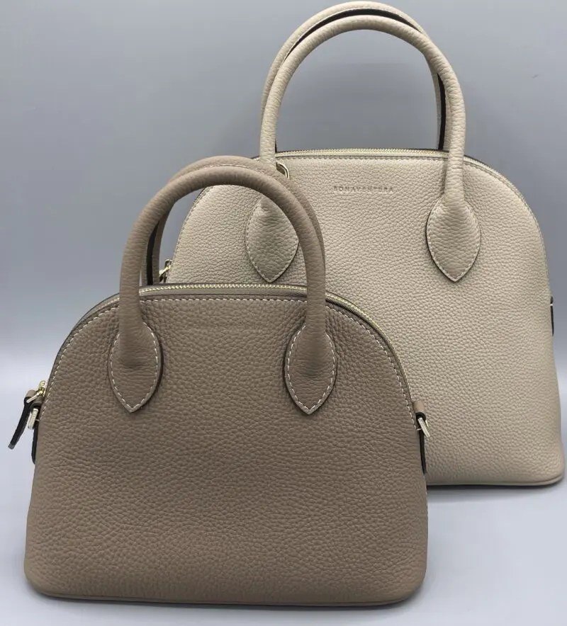 【半額】 YORK NEW BARNEYS ミニエマバッグ(グレージュ) 【美品】BONAVENTURA ハンドバッグ