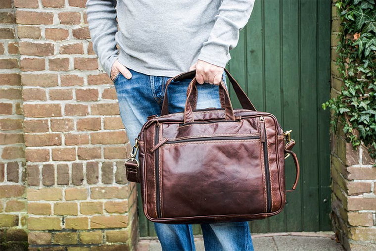 Alpenleder Leder Rucksack Laptoptasche 17 Zoll Allgäu Bag Selection