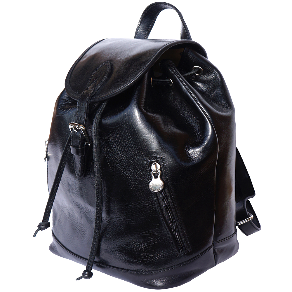 Leder City Rucksack Damen Luminosa GM in Schwarz Bag Selection
