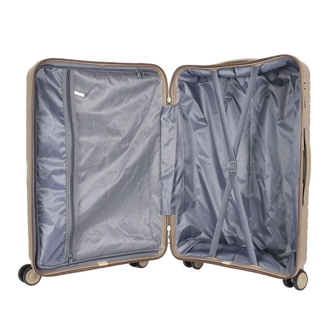 New Canbarra Scratch proof PP Travel Luggage Bag Gray 10kg (Hand