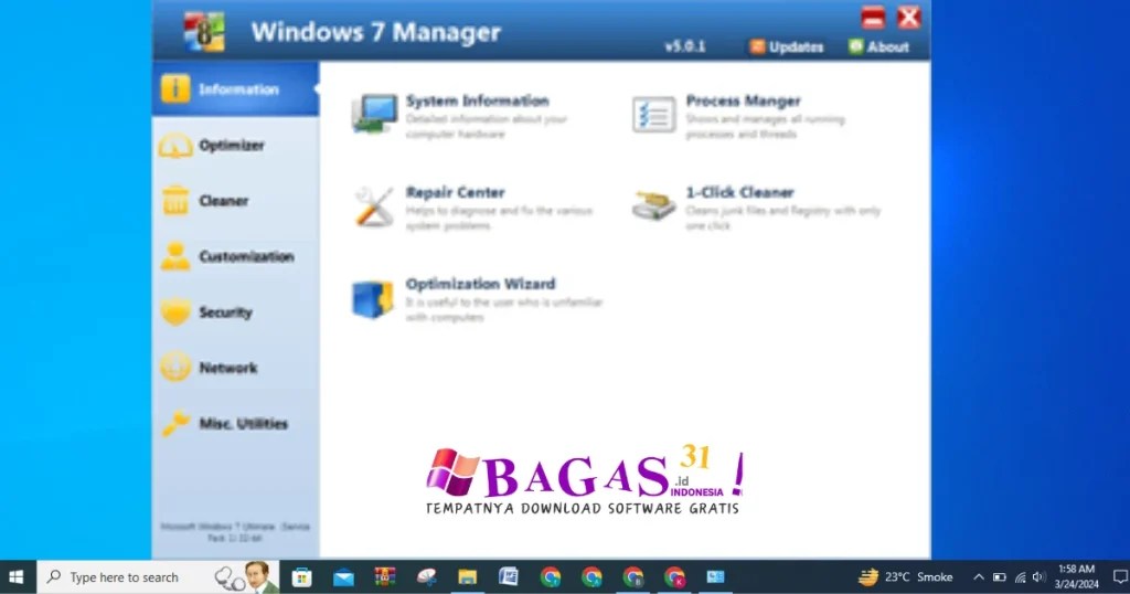 Windows 7 Manager 5.2.0 Full Download BAGAS31