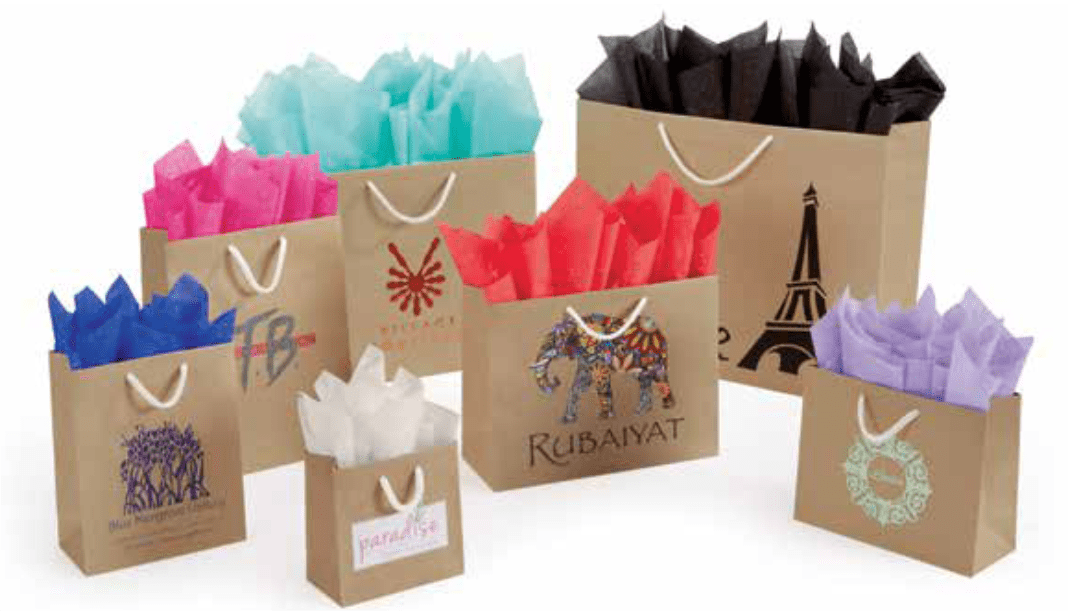 16 x 6 x 13" Uptown European Shopping Bags Packed 50/case Bag Barn