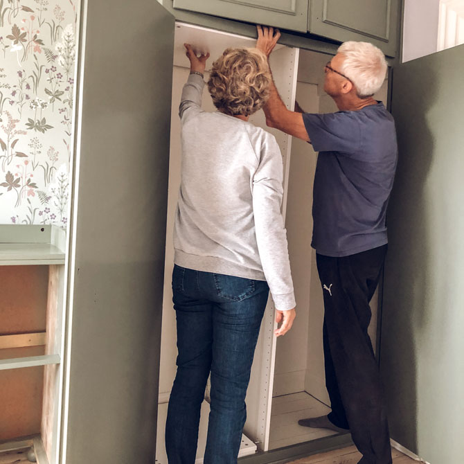 IKEA hack Opgradering af indbygget skab