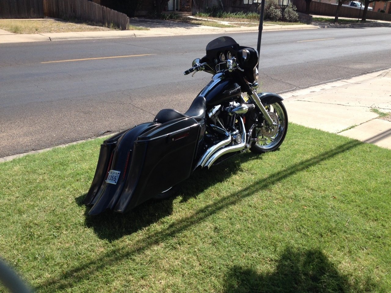 Harley Davidson 6″ Extended Stretched Out & Down Saddlebags No Lids