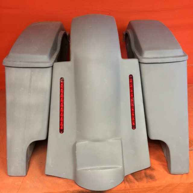 Harley Davidson 4″ Extended Stretched Saddlebags + Lids & Replacement