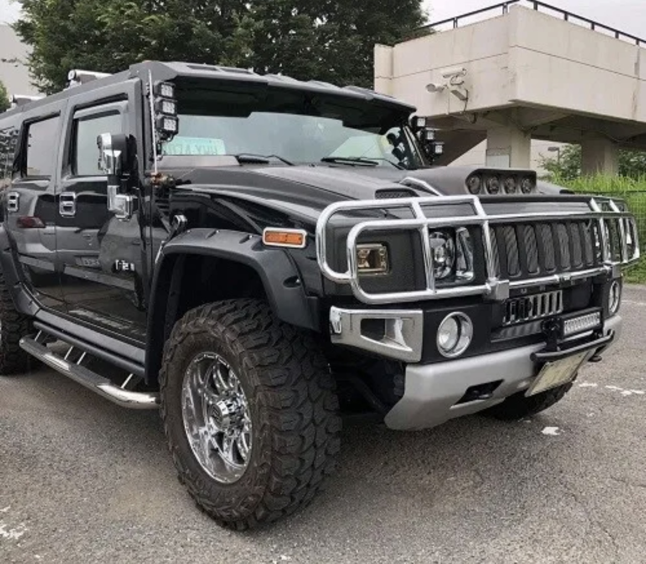 Fender Flares + 100mm for Hummer H2 Unpainted Fiberglass FRP Baggers