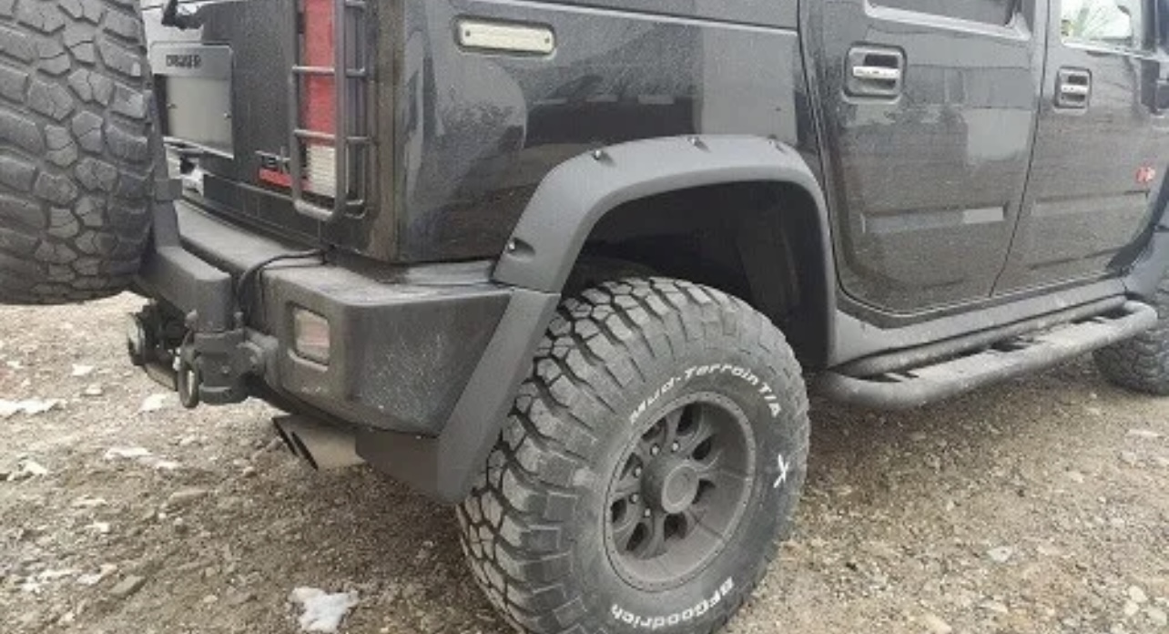 Fender Flares + 100mm for Hummer H2 Unpainted Fiberglass FRP Baggers