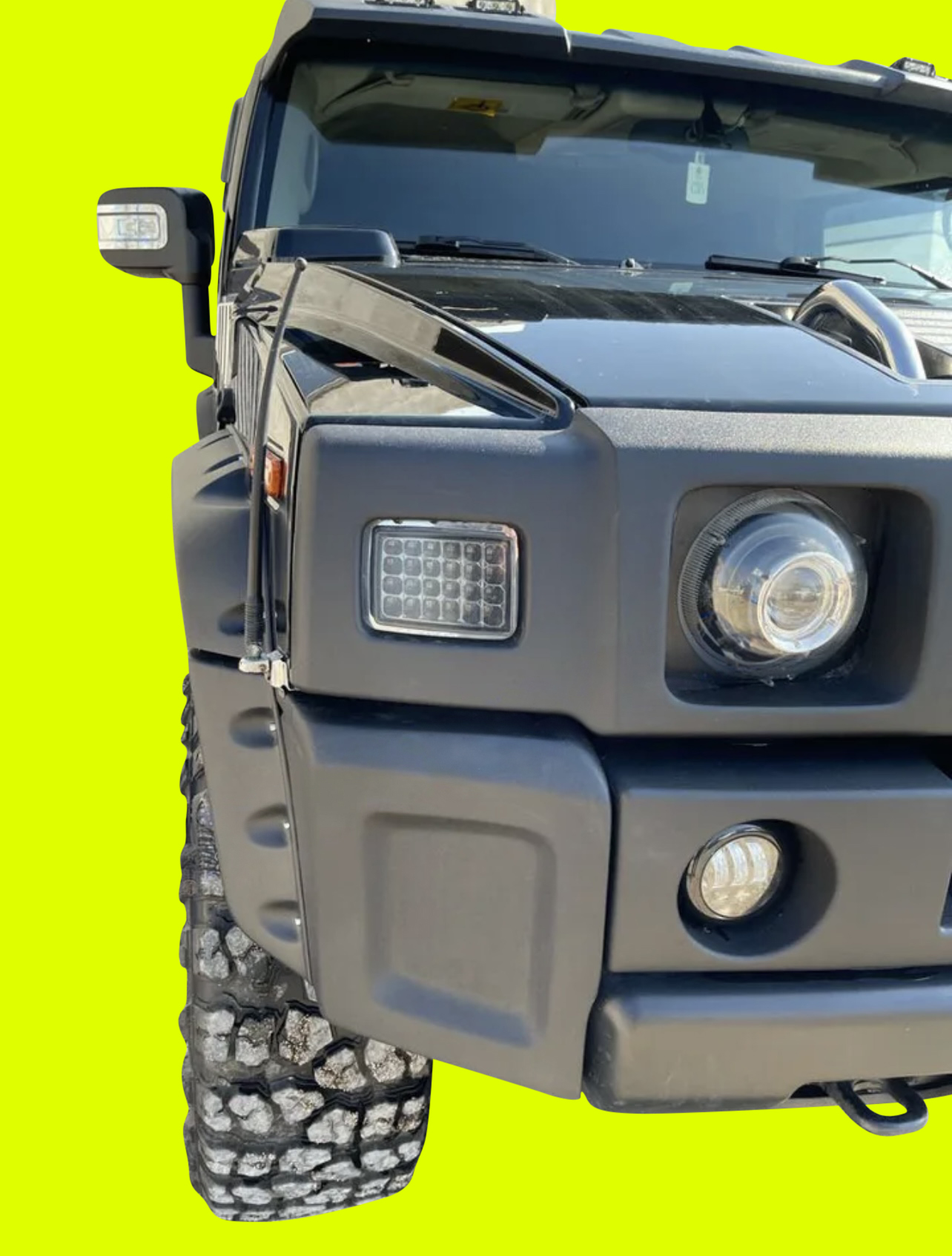 Fender flares bumper covers (14PC) +100mm For Hummer H2 Baggers Bags