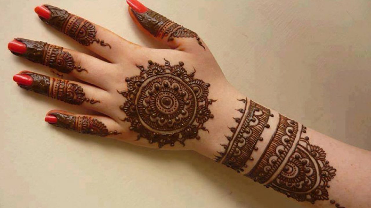 Front hand Mehndi Design Top 50 Designs! Baggout