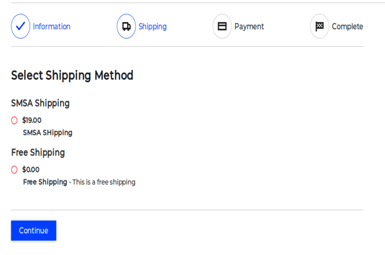 Bagisto Shipping Methods