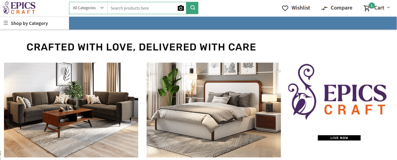 Epics Craft Case Study Online Furniture store