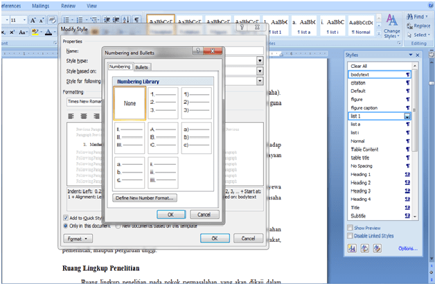 Format Skripsi Di Microsoft Word (Bag. 2) | Bagoeskrishna