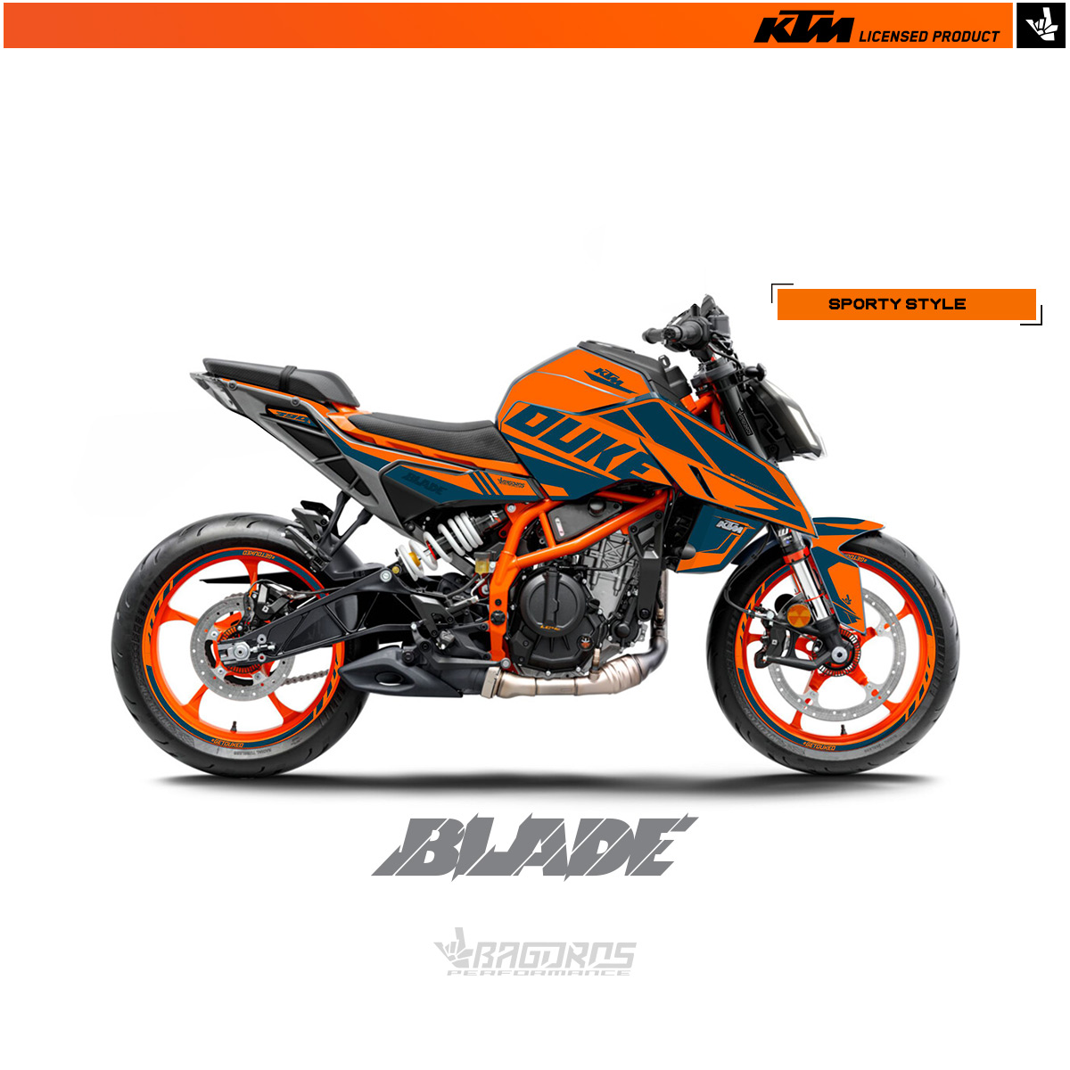 Sticker Kit For KTM DUKE 390 2024+ BLADE Bagoros Performance