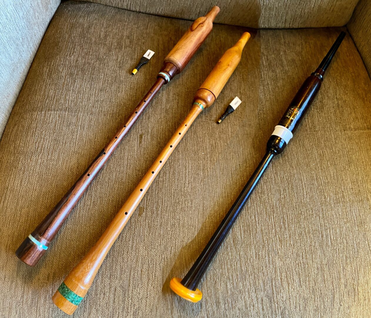 Bagpipe Central 3 Practice Chanters Classic R.G. Lawrie chanter & 2 prototype chanters