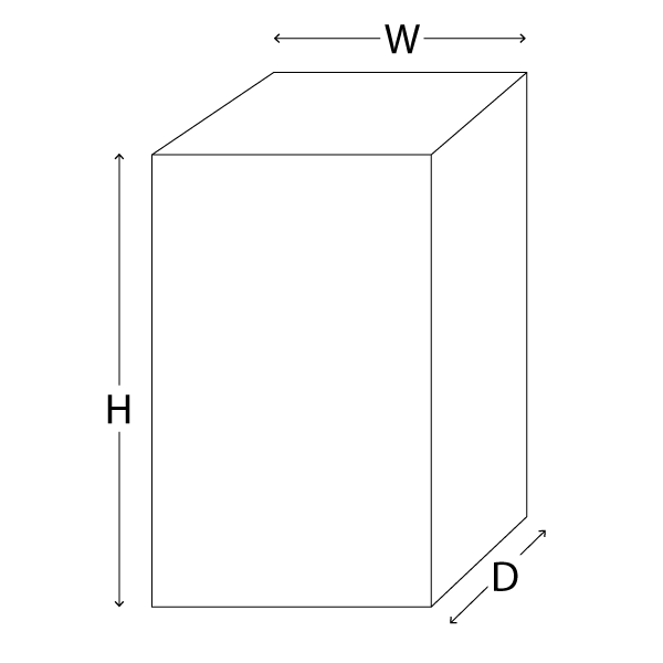 Rectangular base bag made to measure Bags4Everything
