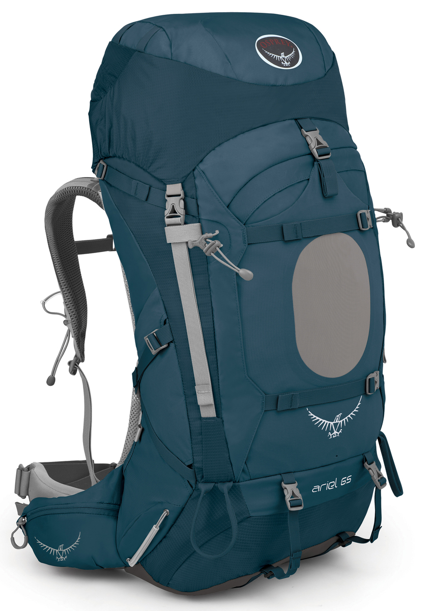 Osprey Ariel Backpack. Osprey Ariel Plus 60L Women's Backpacking Backpack, Night Jungle Blue, WM/L.