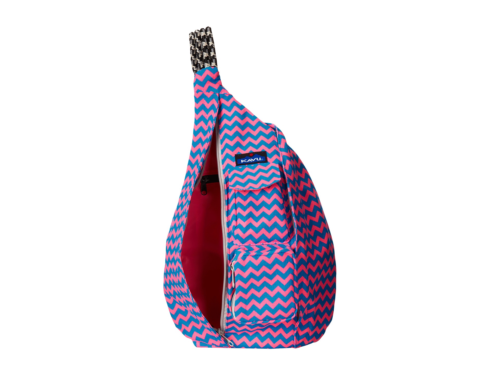 Chevron Kavu Bags. KAVU Original Rope Bag Sling Pack with Adjustable Rope Shoulder Strap
