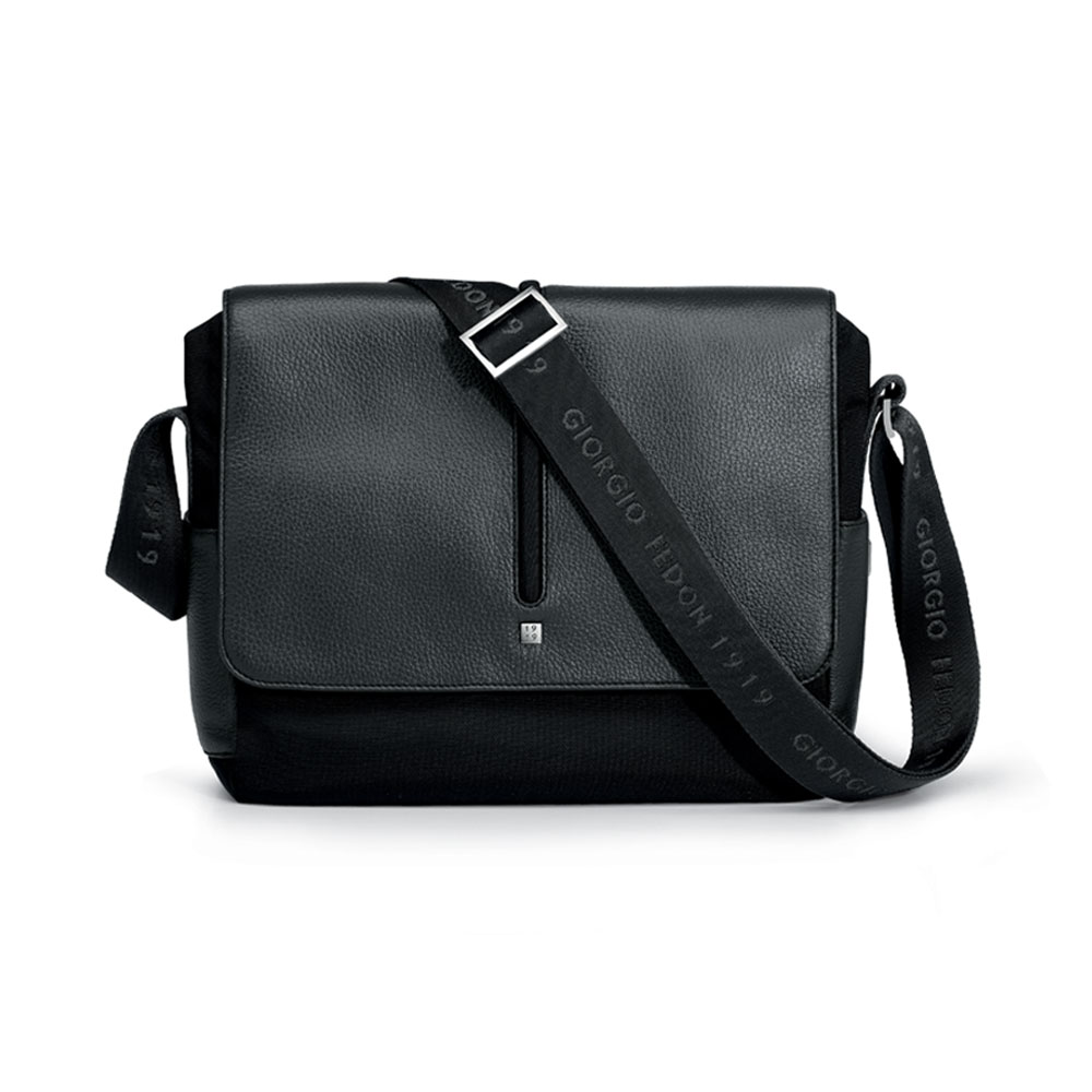 Gray Leather Messenger Bag. Mens Messenger Bag 15.6 Inch Waterproof