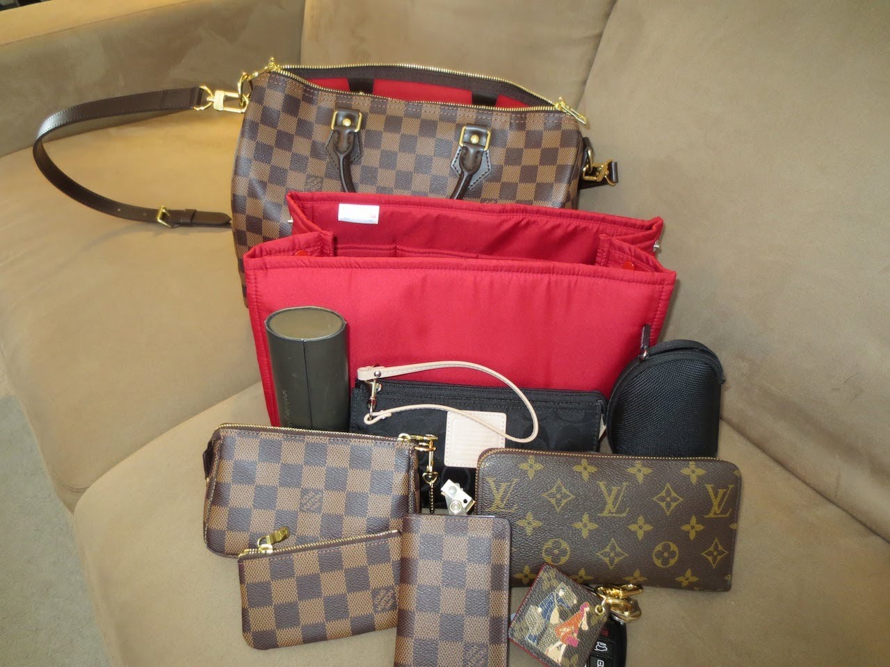 Speedy 30 Bag Organizer. Lckaey Purse Inserts for Speedy 30 Organizer