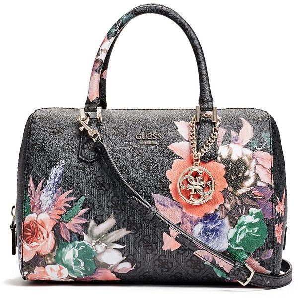 Guess Flower Bag. Guess Logo Satchel Bag Handbag.