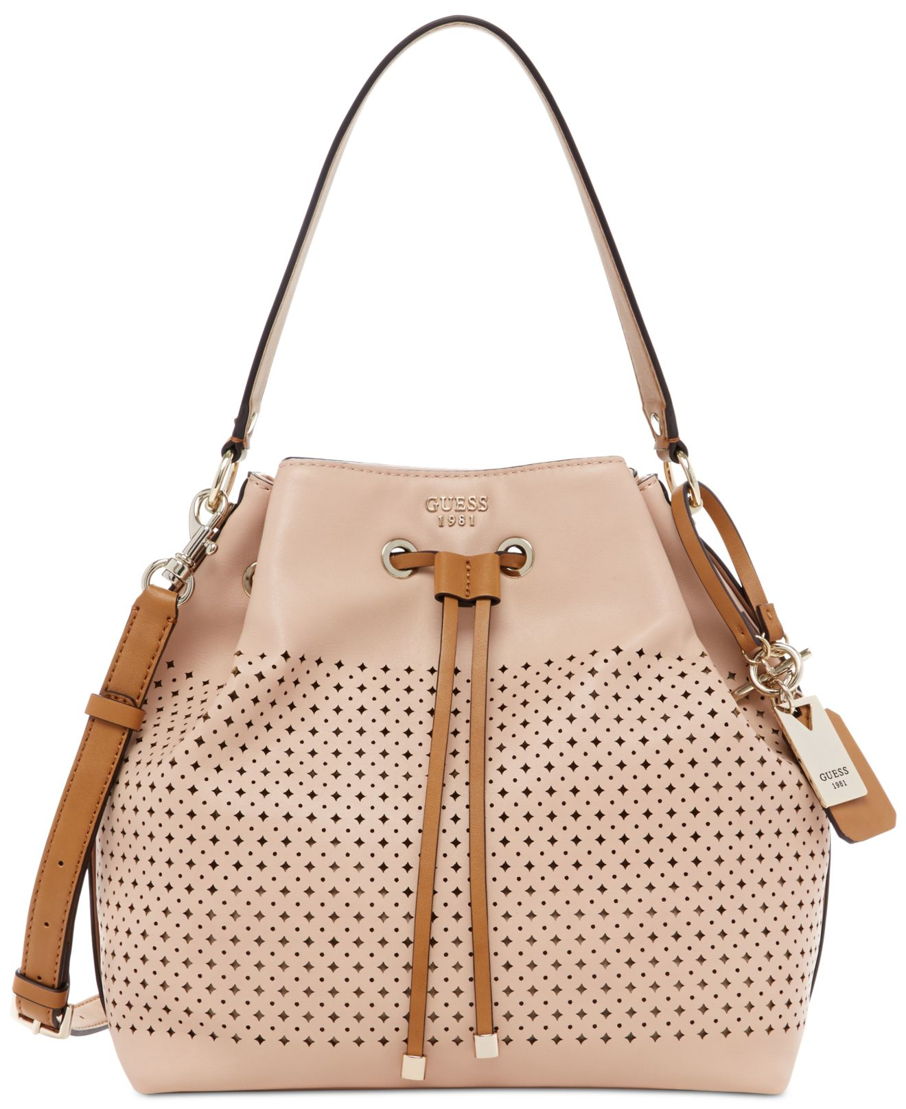 Guess Backpack Purse. GUESS Factory Women's Rosanna Flap Backpack.