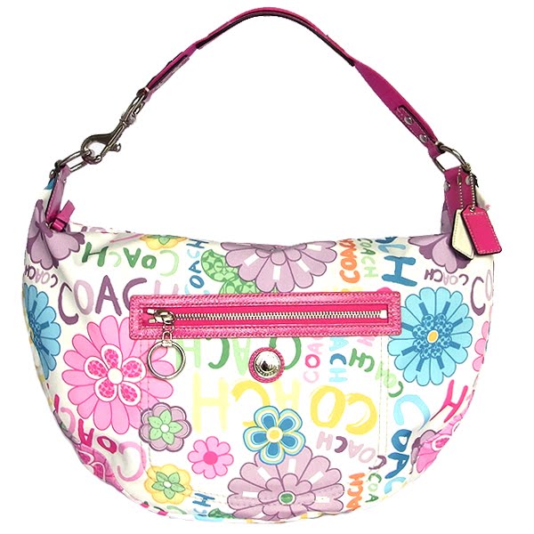 Coach Flower Purse. Coach Swinger 20, Chalk Multi.