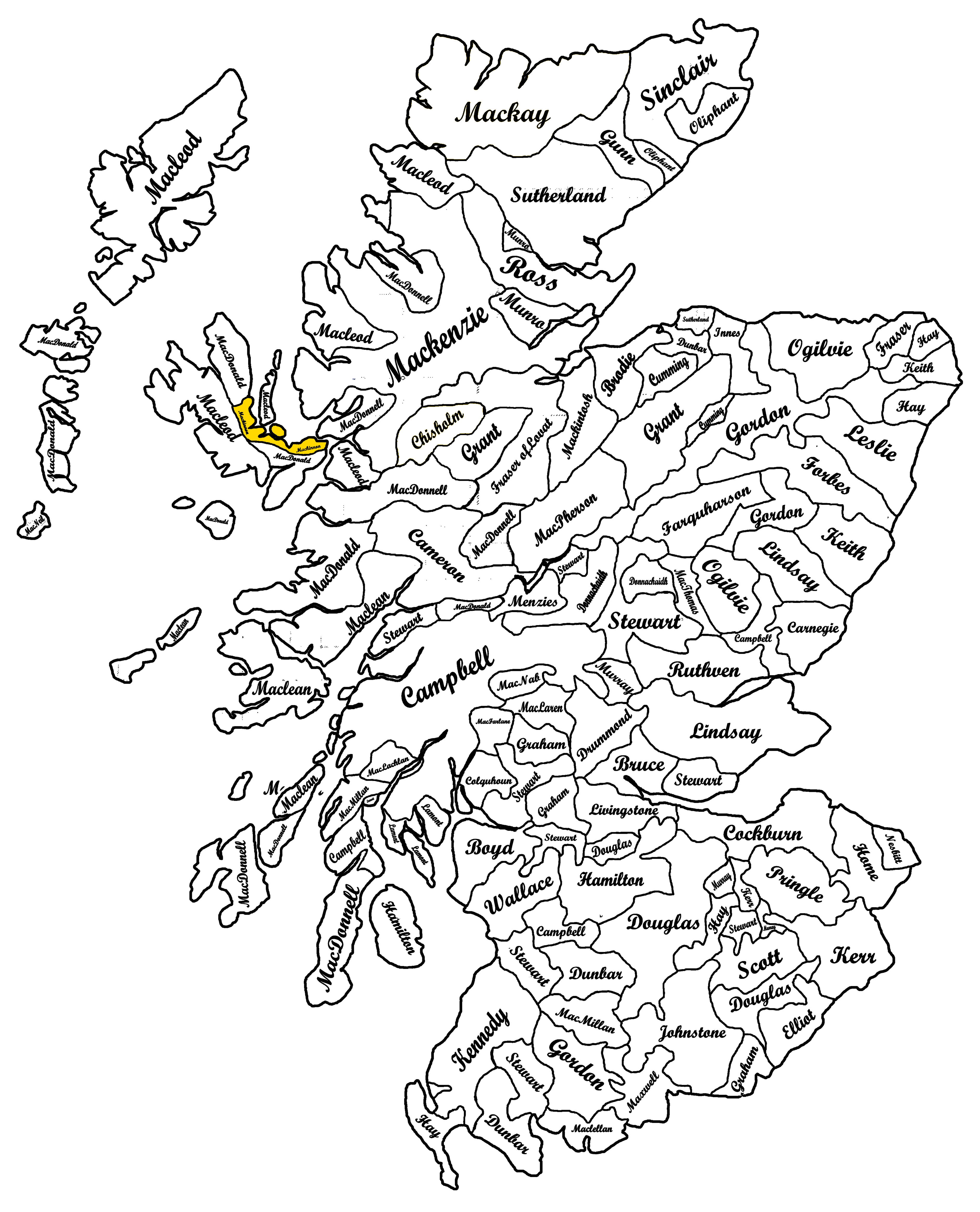 Clan Mackinnon Location Bagtown Clans