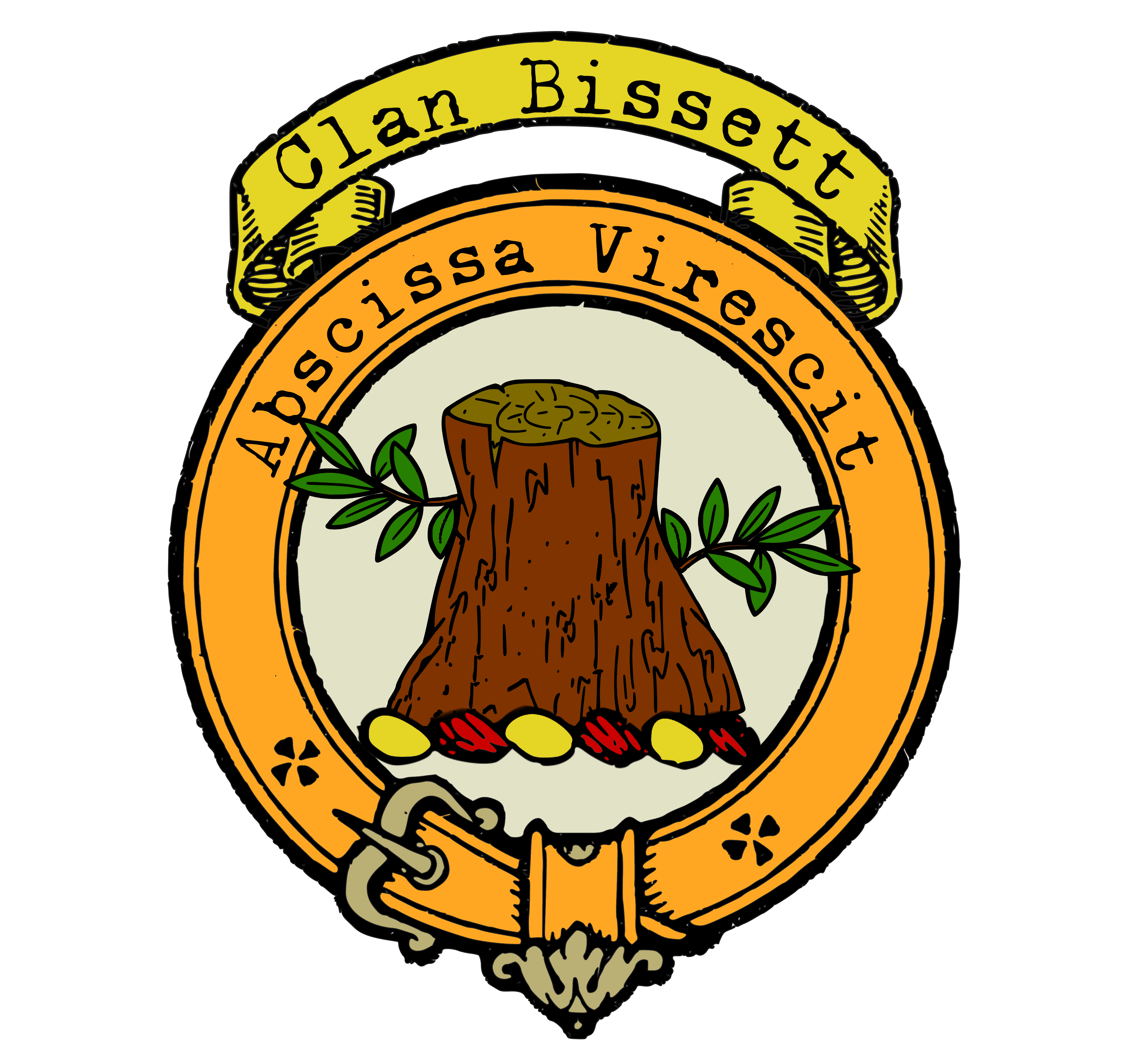 Bissett Clan Crest Bagtown Clans