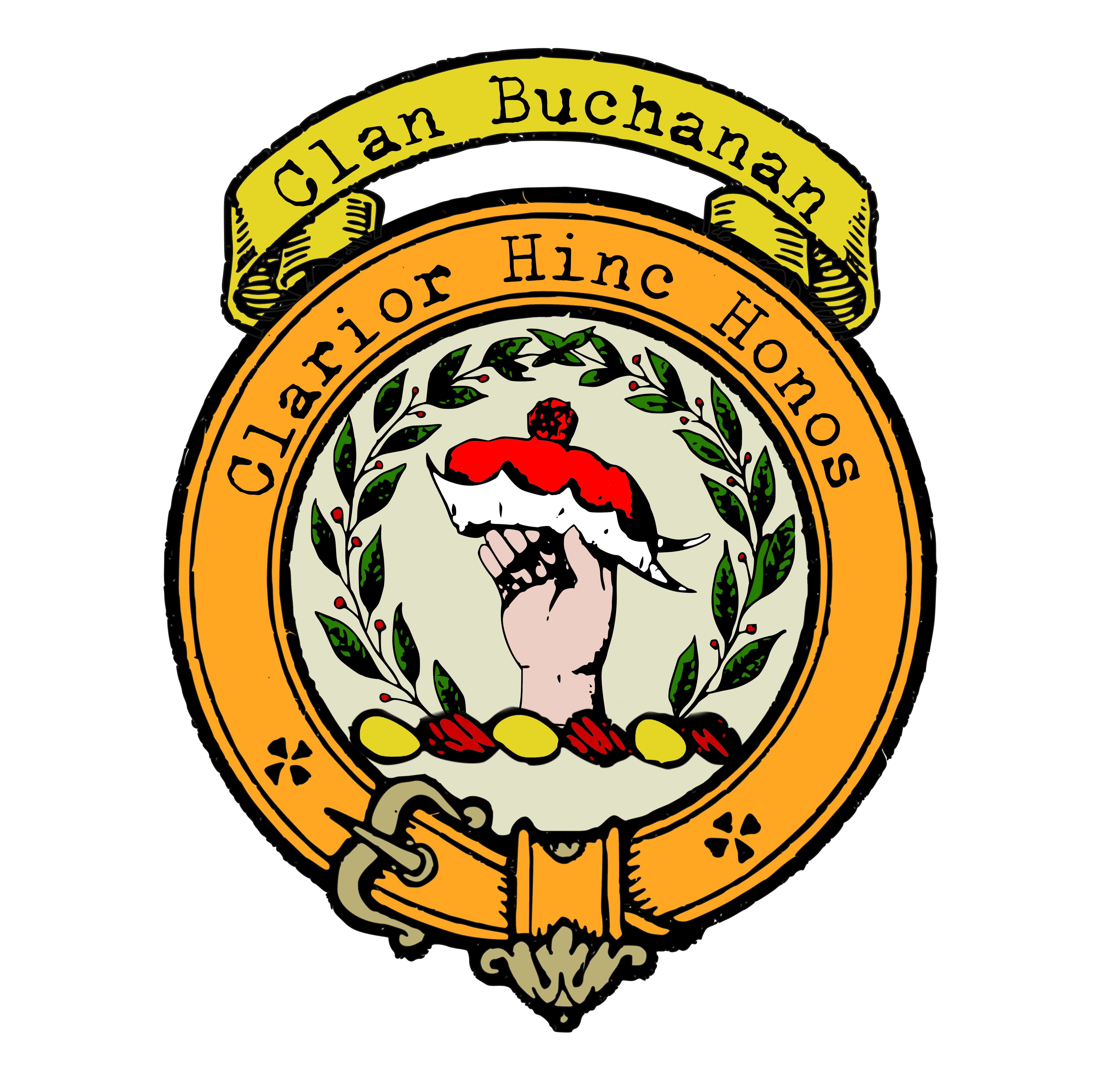 Buchanan Clan Crest Bagtown Clans