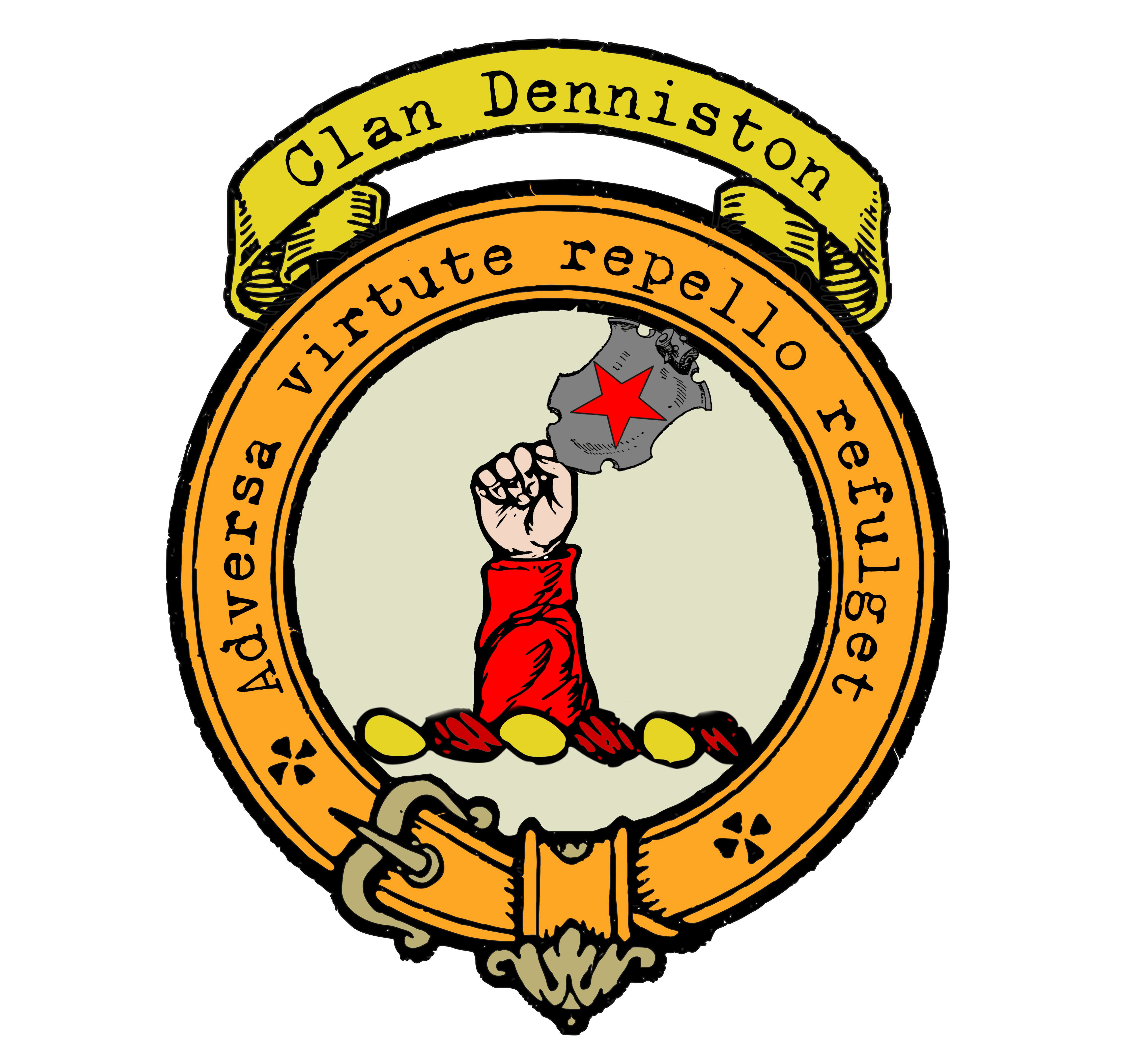 Denniston Clan Crest Bagtown Clans