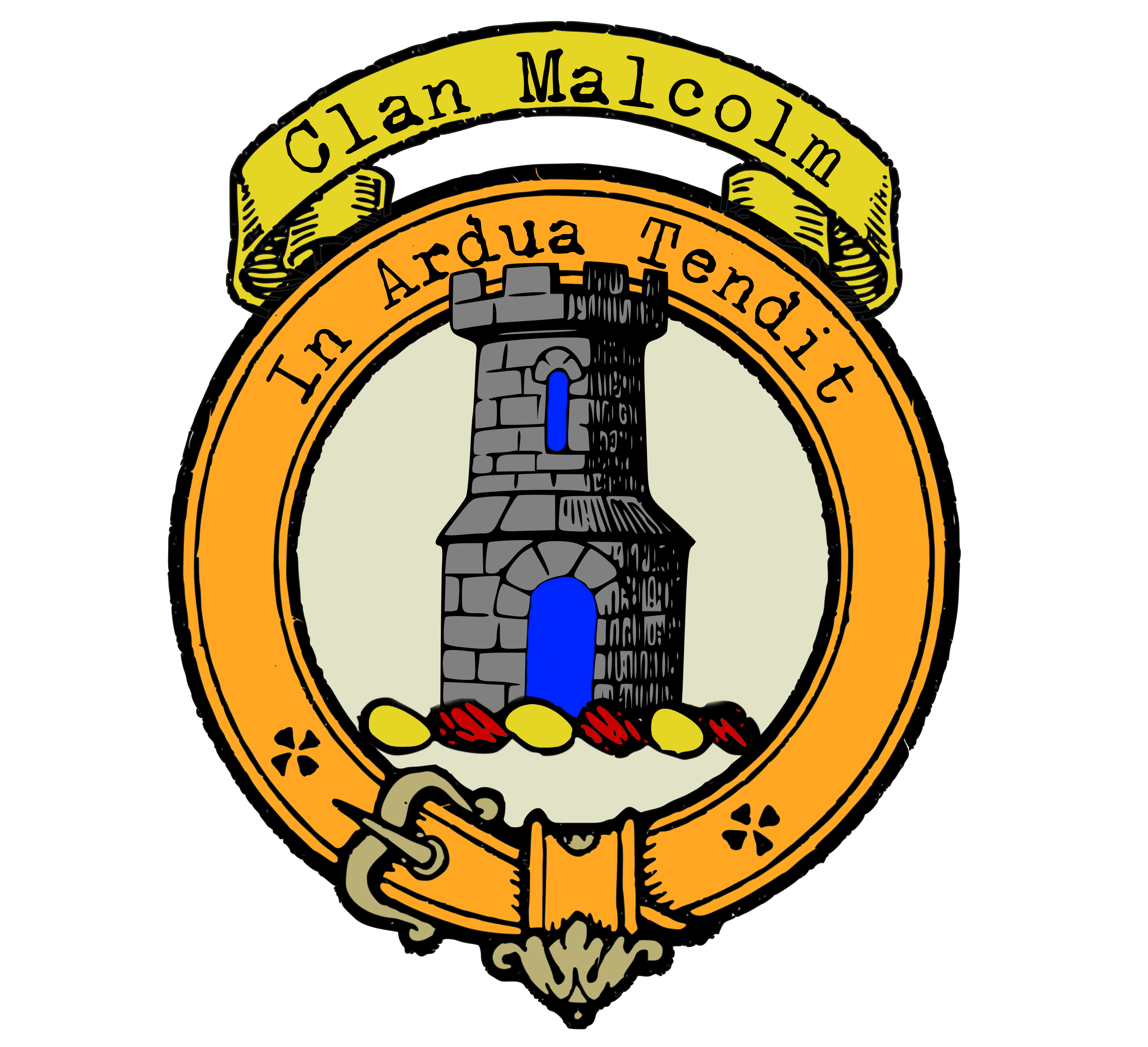 Clan Malcolm Crest Bagtown Clans