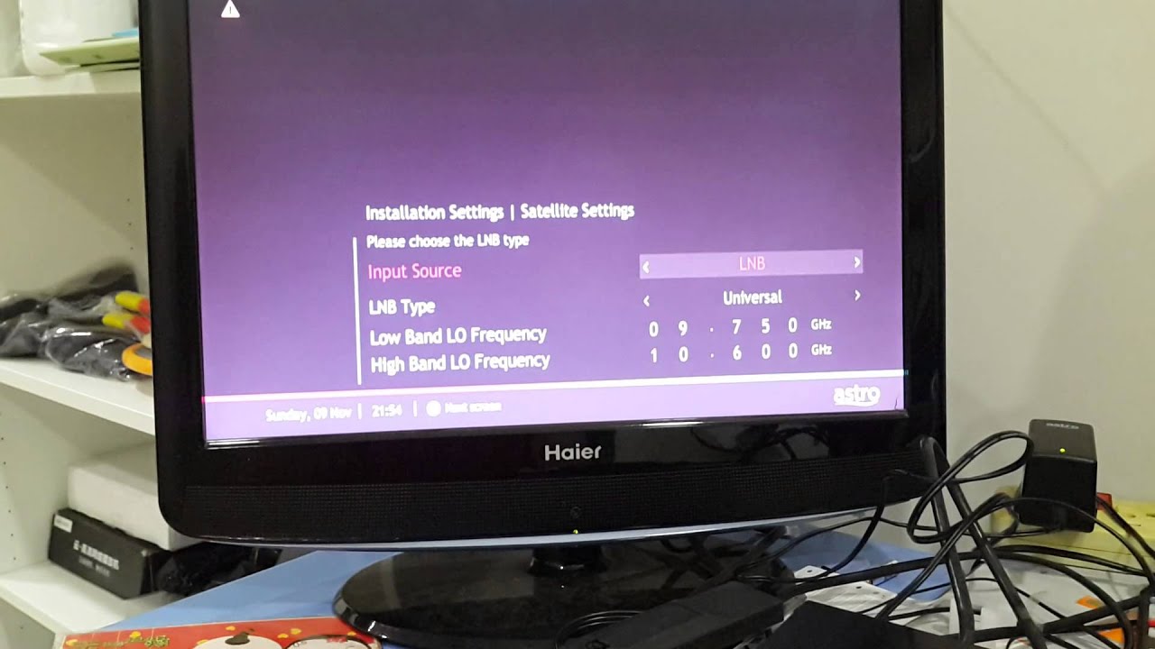 Masalah astro tak dapat Siaran Membaiki semua TV jenis LCD , LED dan