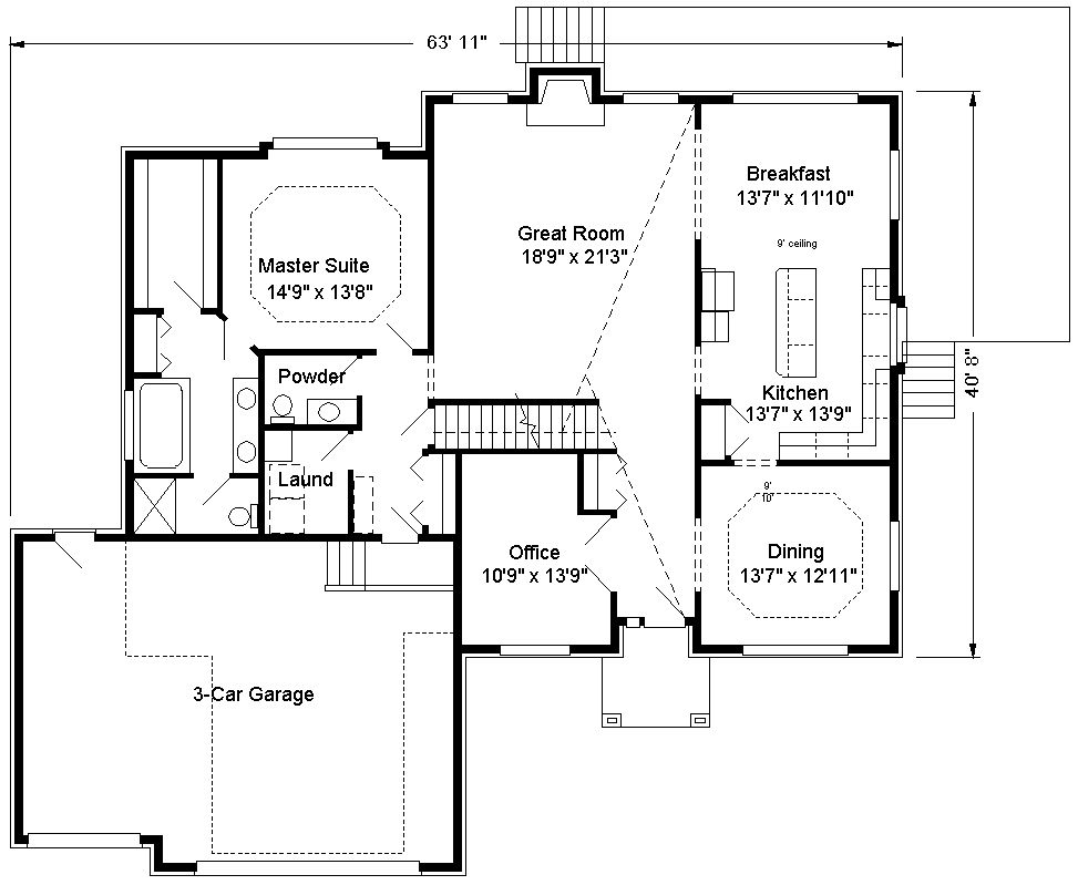 Bailey Custom Homes, Inc. Plans Hearthside II