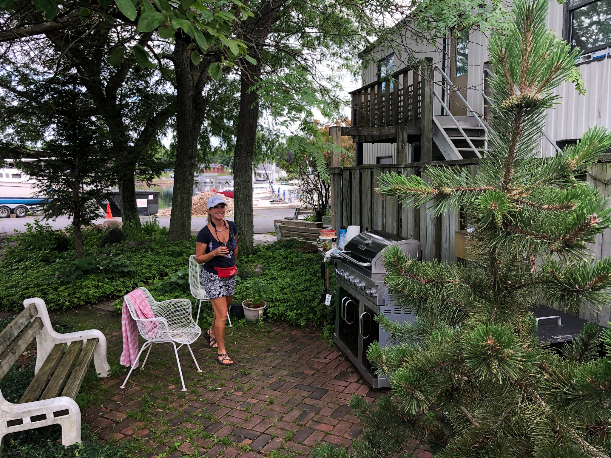 Navy Point Marina at Sackets Harbor, NY July 1218th Larry & Mary’s