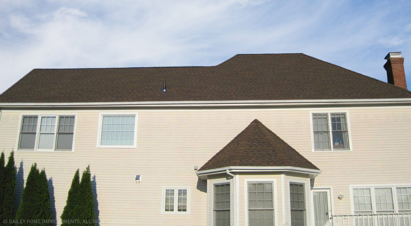 Roofers in Connecticut. Brown Tile Roof by Bailey Home Improvements.